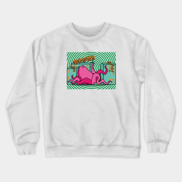 Cathulhu Crewneck Sweatshirt by bonlimon